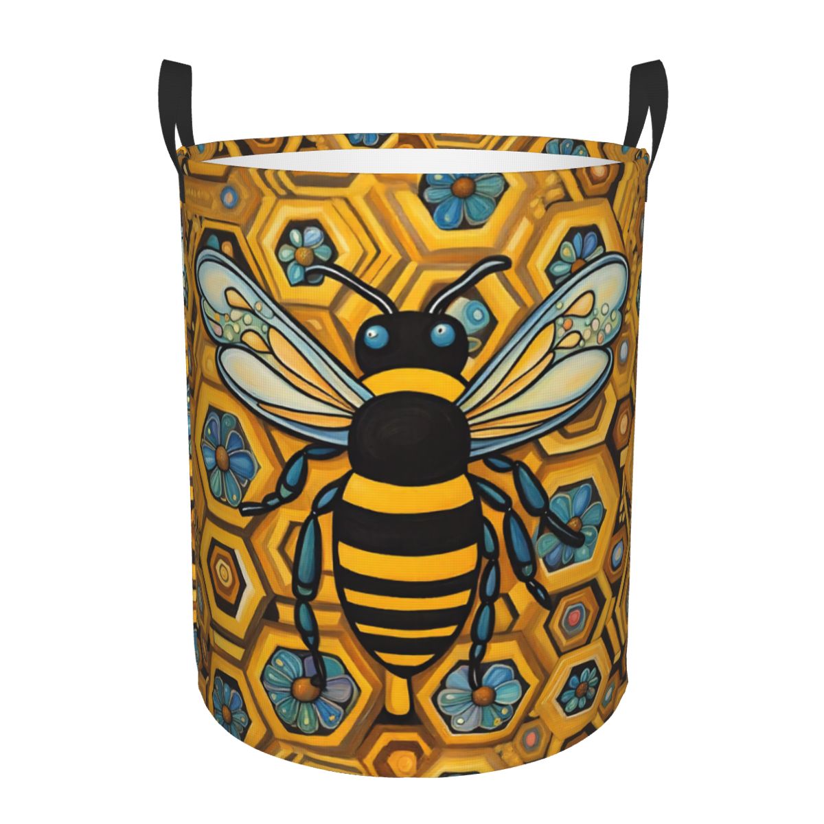 Baby Nursery Hamper - Panier à linge pliable imprimé abeille