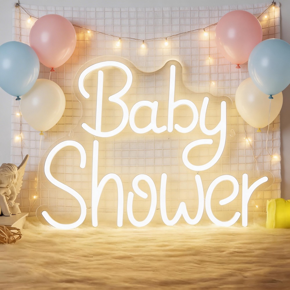 Baby Nursery Wall Lights - Enseignes néon LED pour baby shower,