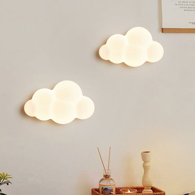 Baby Nursery Wall Lights - Lampes murales nuage blanc pour chambre