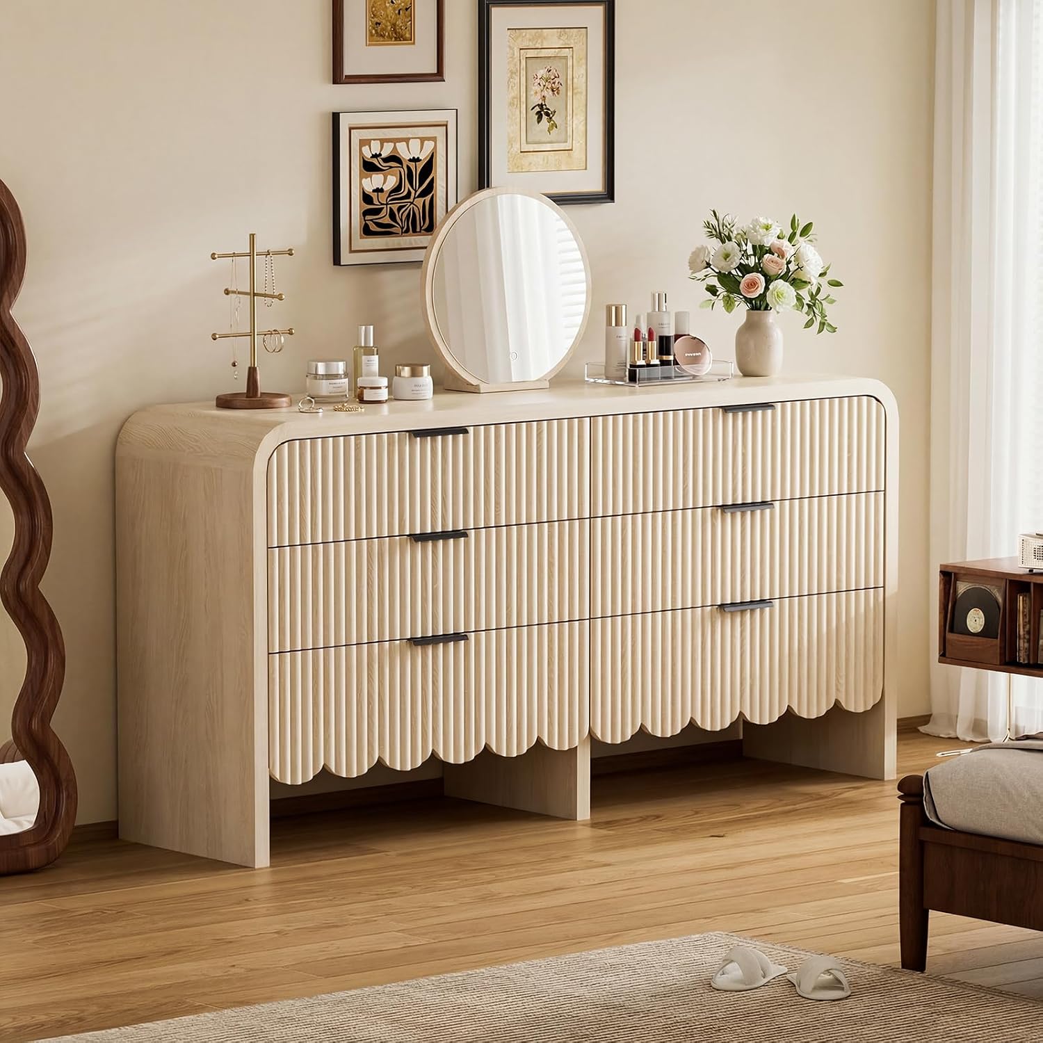 Baby Nursery Drawers - Commode à 6 tiroirs en bois