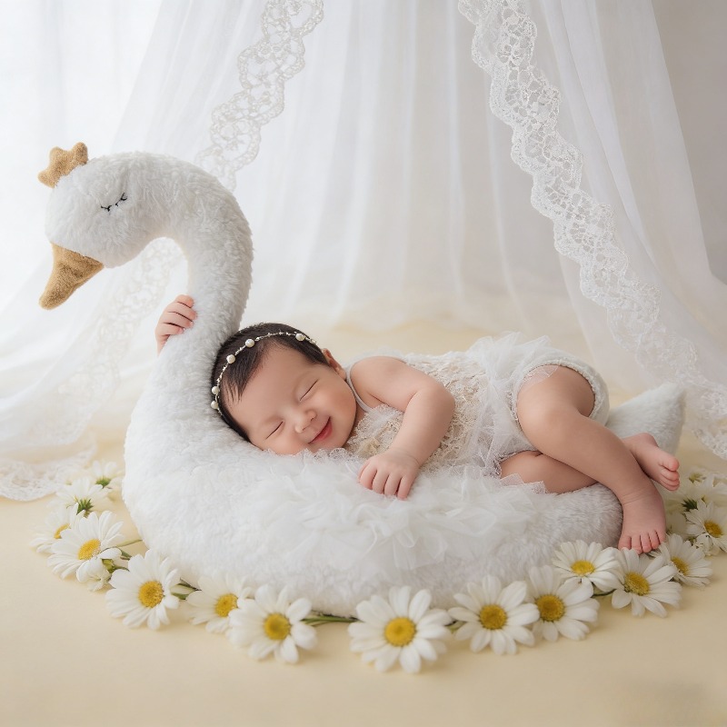 Baby Nursery Set - Ensemble de tenues en dentelle cygne