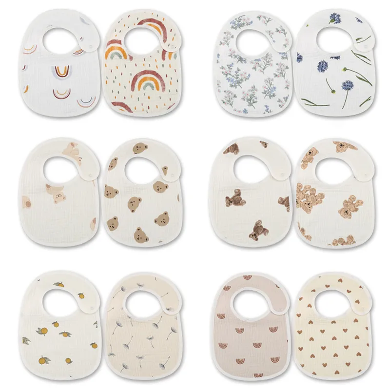 Baby Nursery Set - Bavoirs imperméables en coton pour bébé,