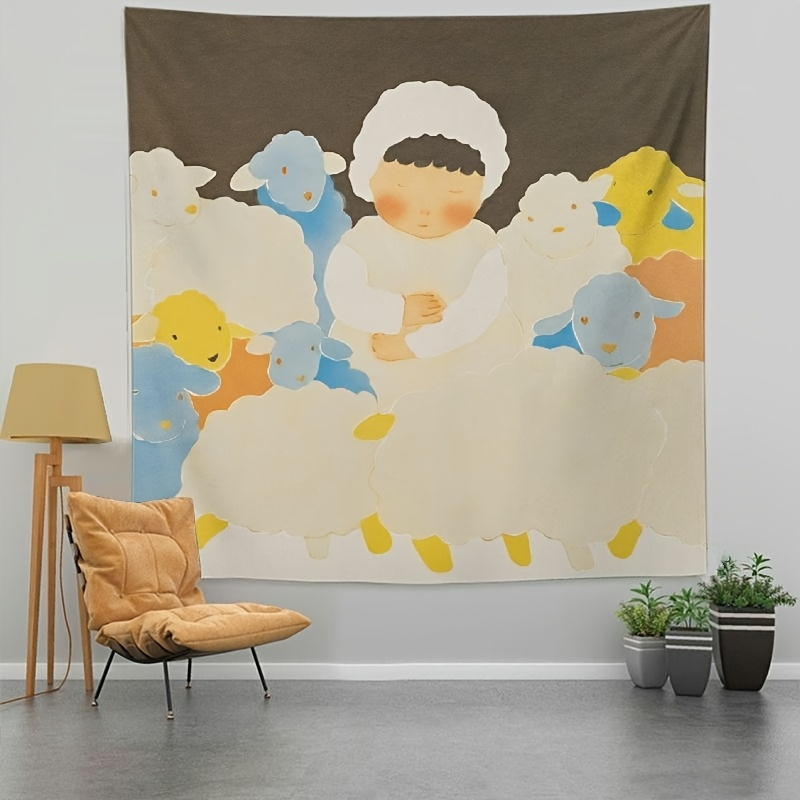 Baby Nursery Colors - Charmant tapisserie de scène de pépinière