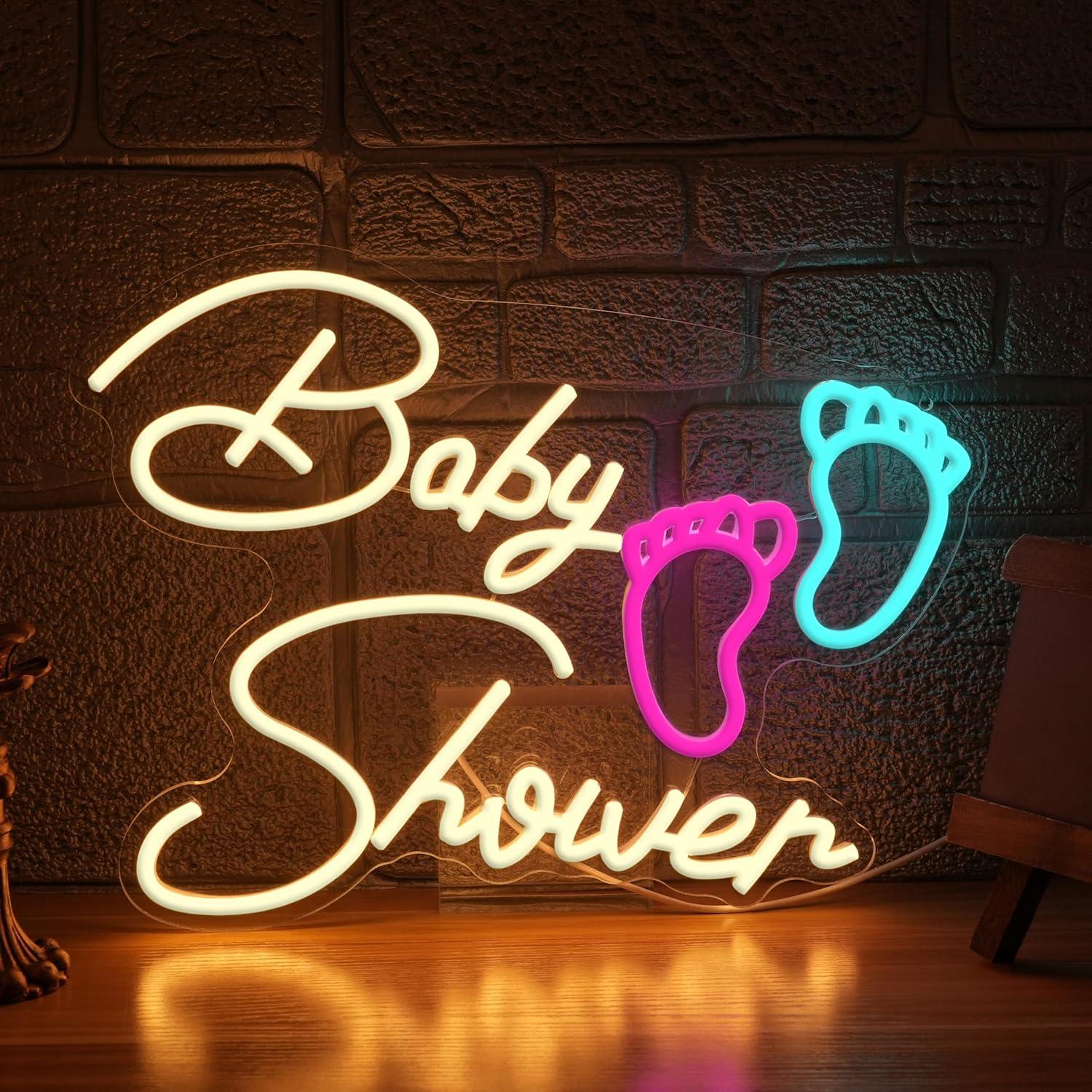 Baby Nursery Wall Lights - Enseigne néon LED USB à intensité
