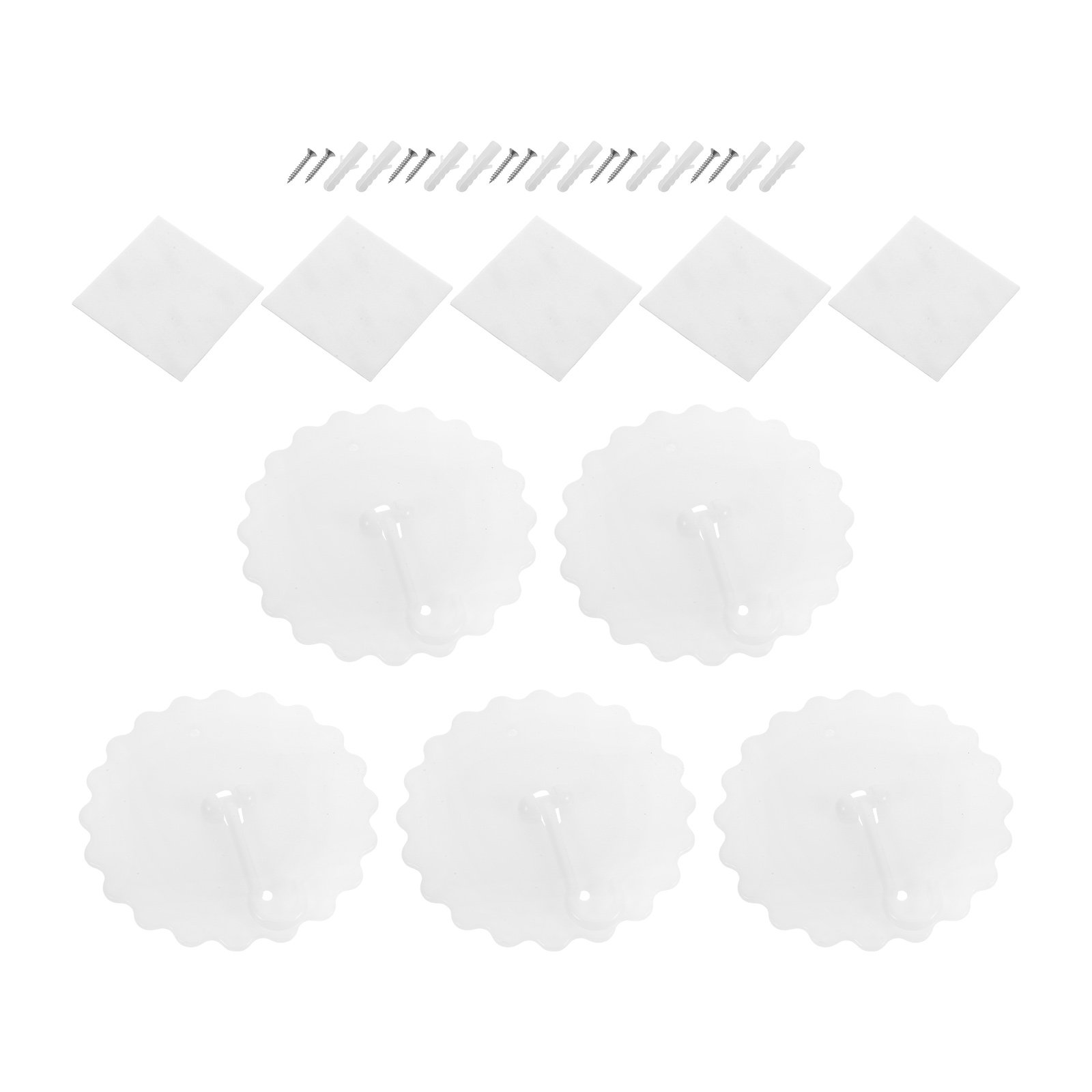 Baby Nursery Hooks - Lot de 5 crochets auto-adhésifs pour