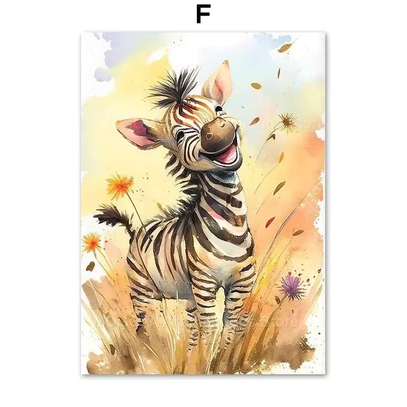 Baby Nursery Prints - Tableau mural en toile pour chambre