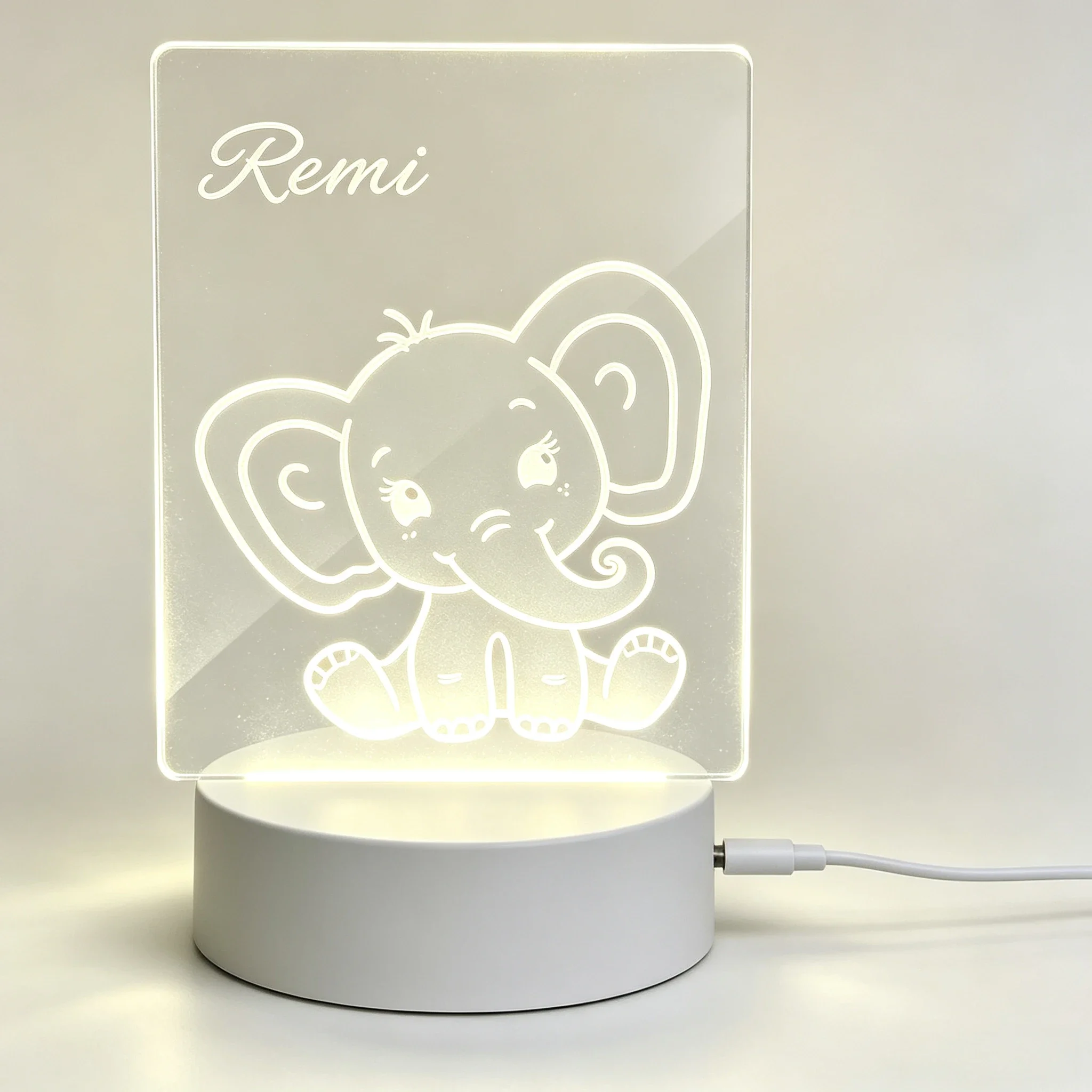 Baby Nursery Night Light - Lampe de nuit en acrylique avec