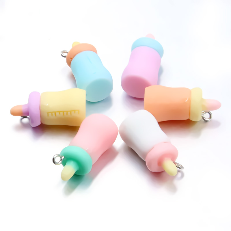 Baby Food Processor - 10Pcs 12X26MM 6 Couleur Charmes Biberon