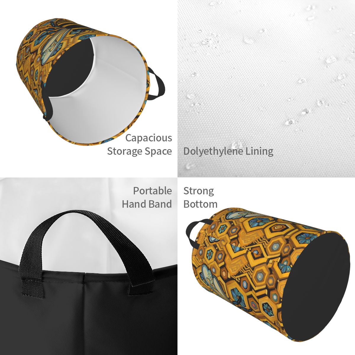 Panier à linge pliable imprimé - Baby Nursery Hamper avis et prix