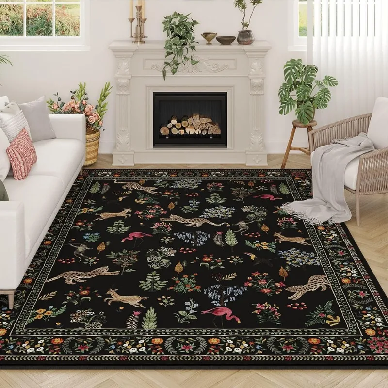 Tapis pour salon Floral Animal - Soft Rug Nursery avis et prix