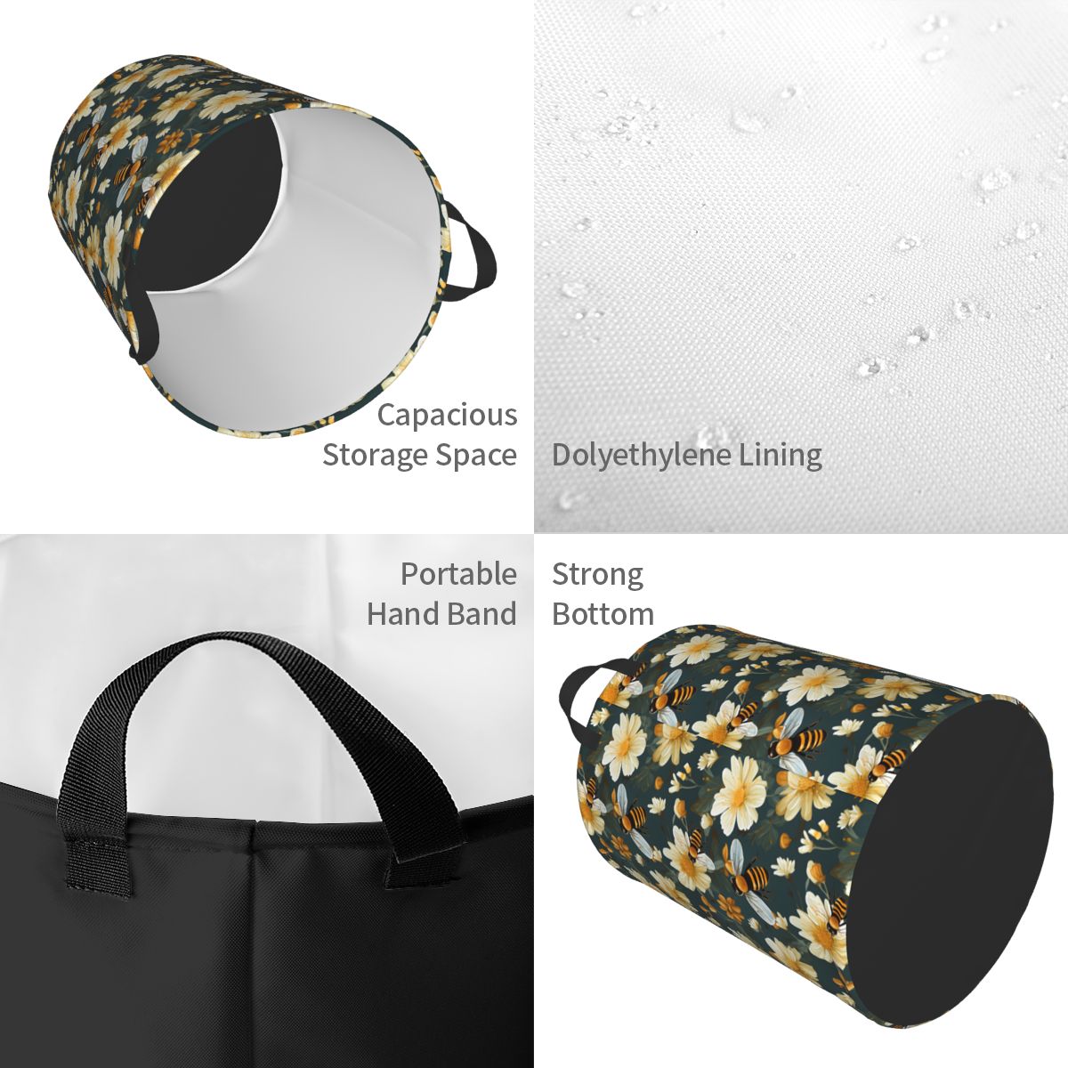 Panier à linge pliable à motif - Baby Nursery Hamper avis et prix