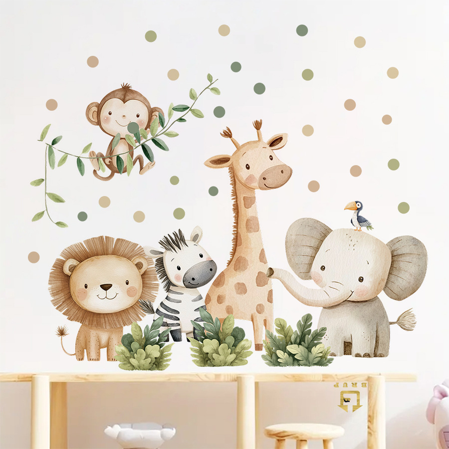 Autocollants muraux animaux de - Baby Nursery Girl Room avis et prix