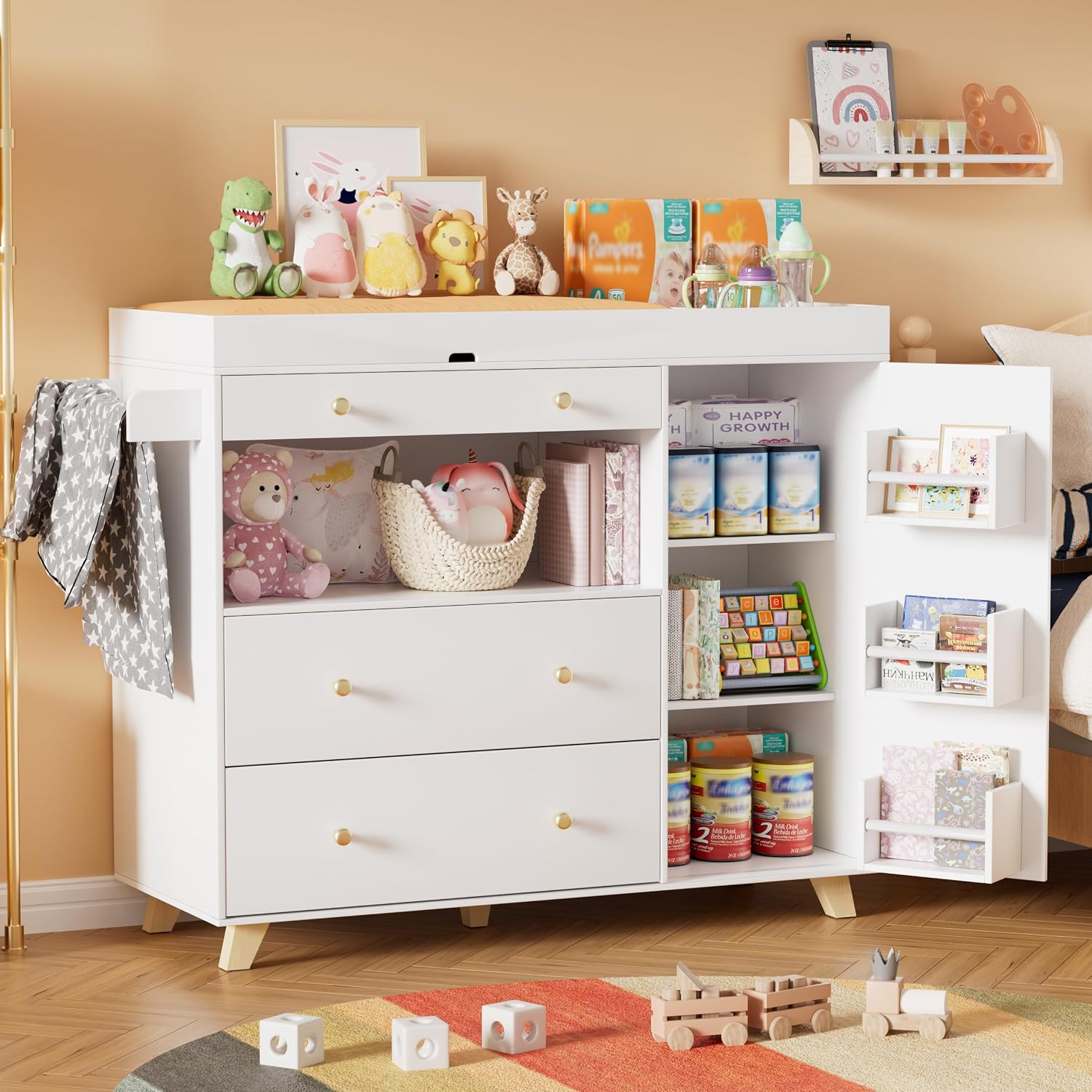 Table à langer pour bébé, stat - Baby Nursery Drawers avis et prix