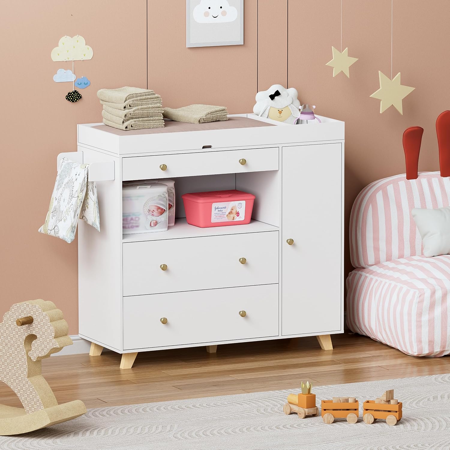Table à langer pour bébé, stat - Baby Nursery Drawers avis et prix