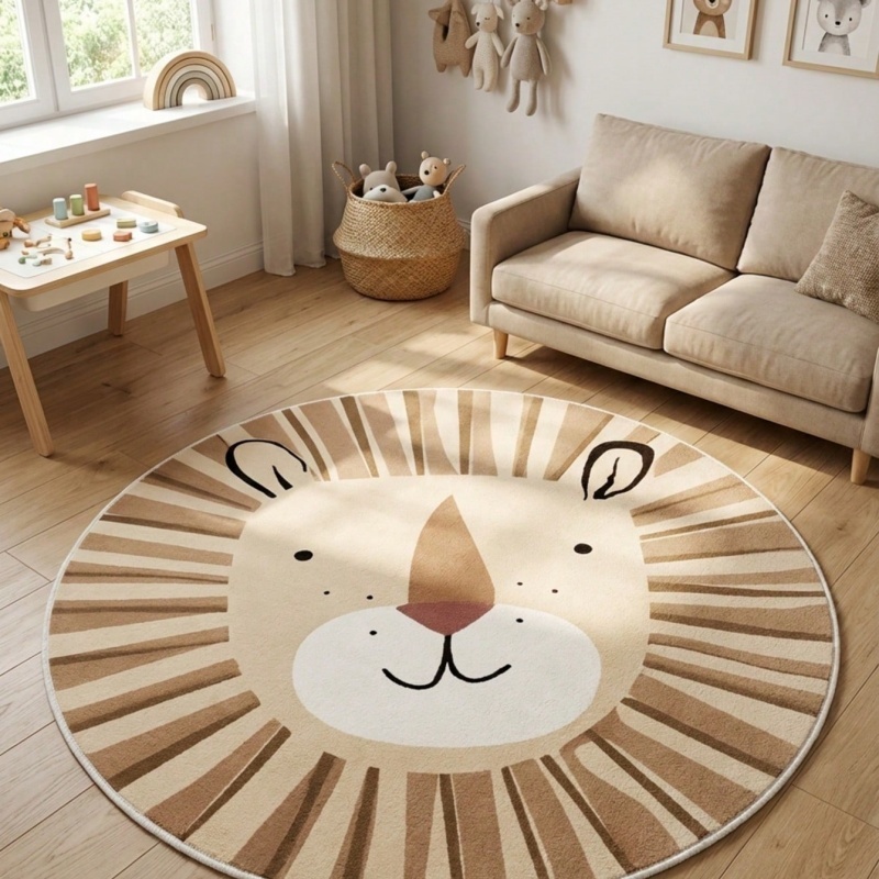 Tapis rond pour enfants à moti - Soft Rug Nursery avis et prix