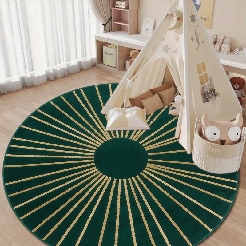 Tapis rond pour enfants à moti - Soft Rug Nursery avis et prix