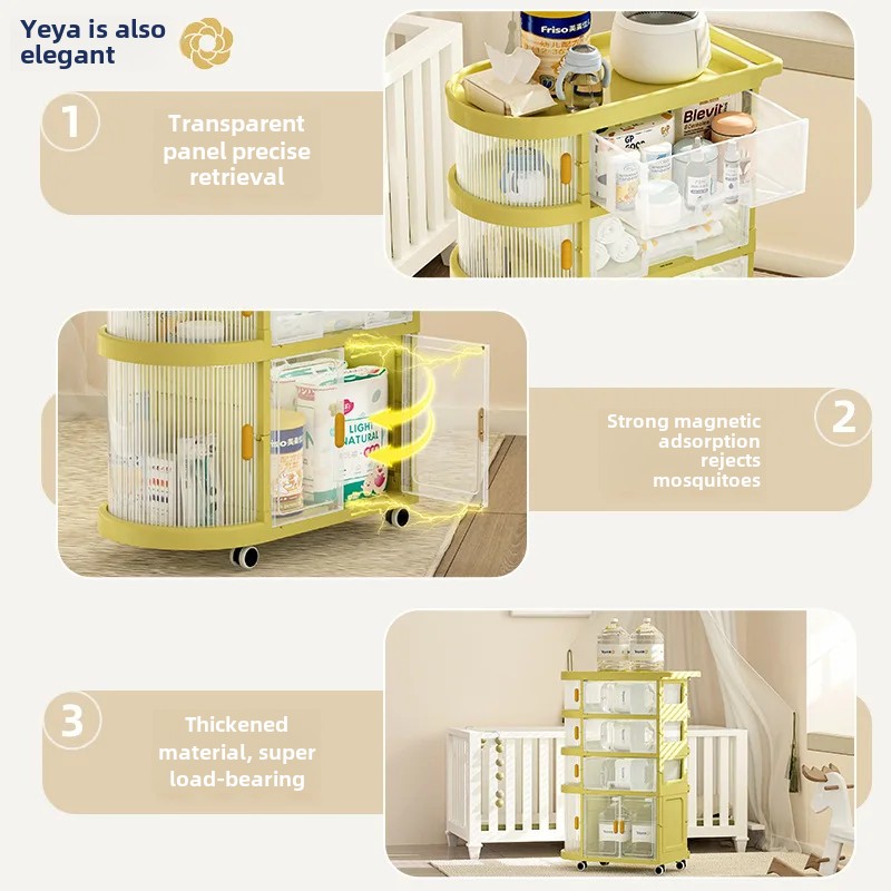 Chariot de rangement pliable p - Baby Nursery Hooks avis et prix