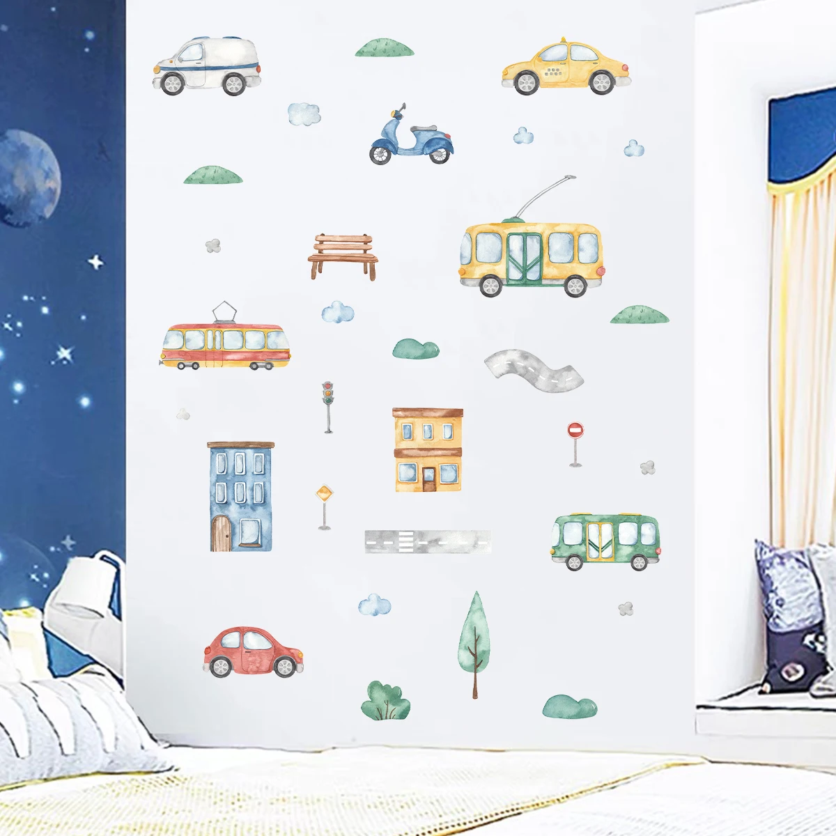 Autocollants muraux de voiture - Baby Nursery Tree avis et prix