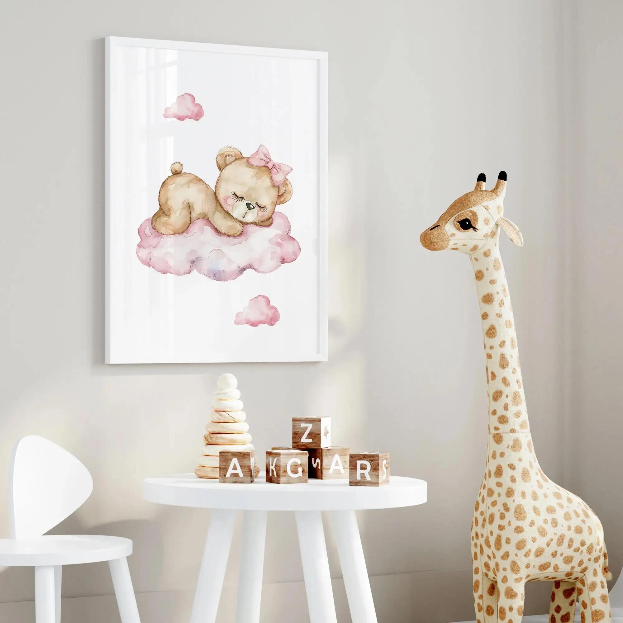 Carrousel ours de rêve rose, t - Baby Nursery Prints avis et prix