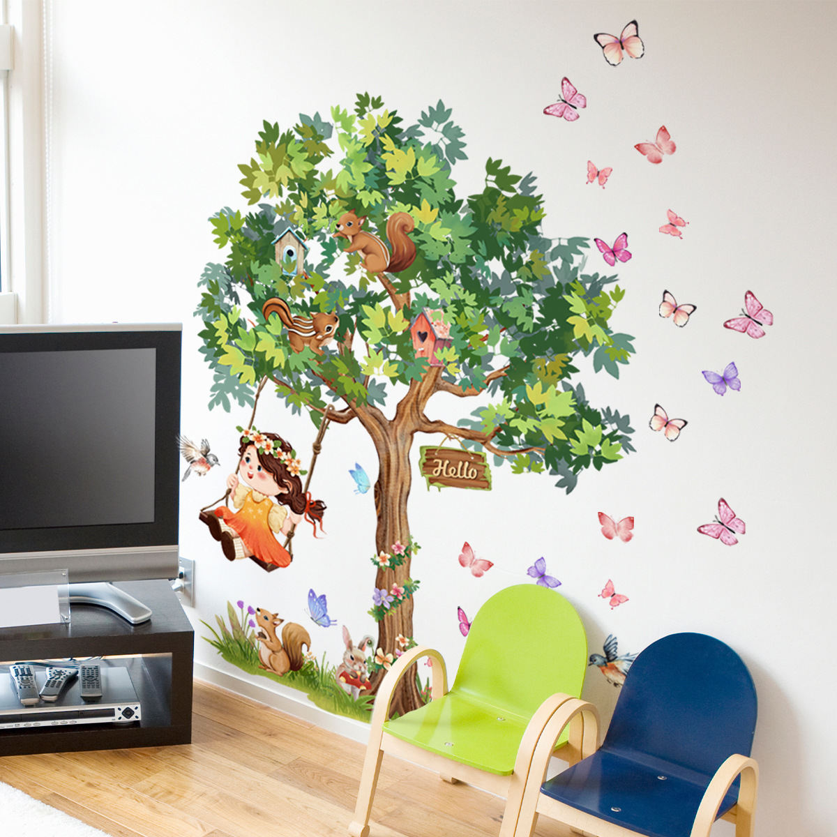 Autocollant Mural pour Bébé Fi - Baby Nursery Tree avis et prix