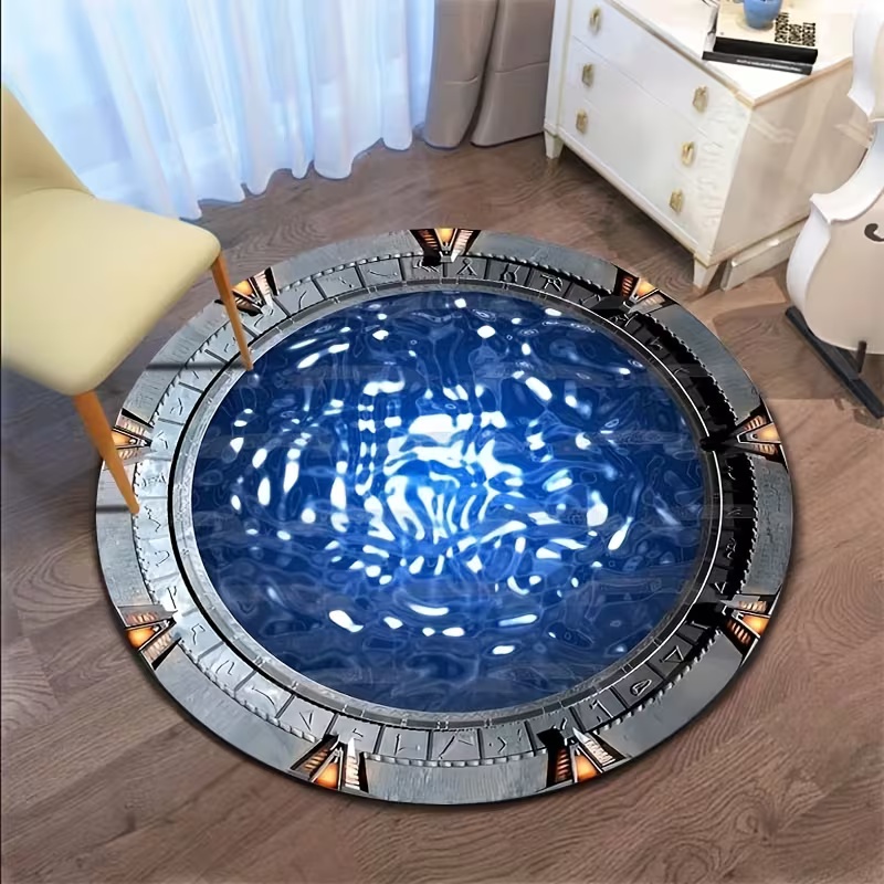 Tapis rond inspiré de la galax - Soft Rug Nursery avis et prix