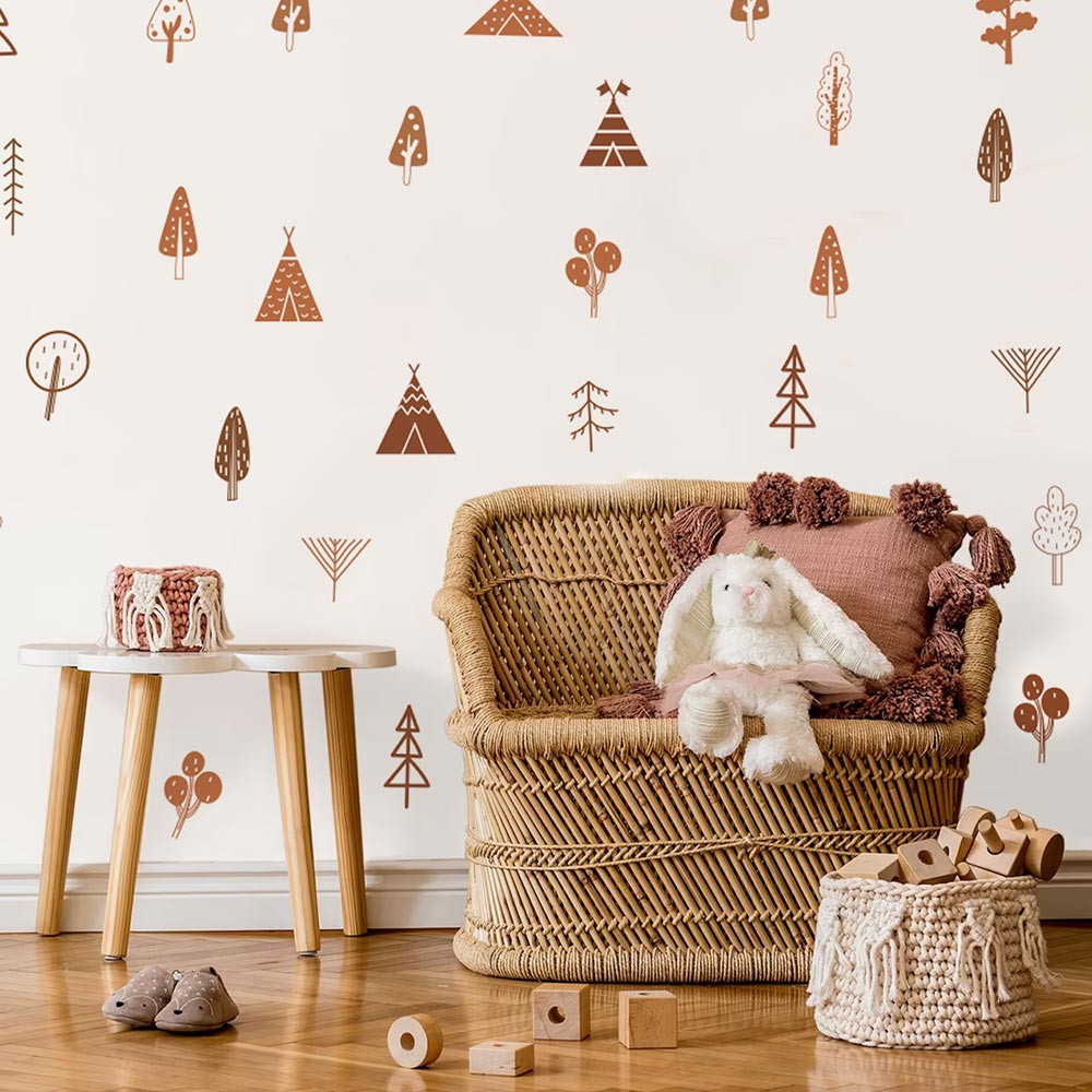 Nordique Ins Boho bois arbres  - Baby Nursery Tree avis et prix