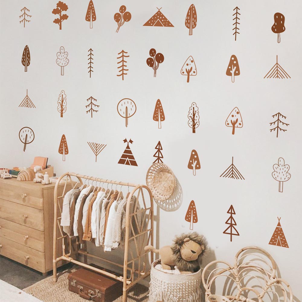 Nordique Ins Boho bois arbres  - Baby Nursery Tree avis et prix