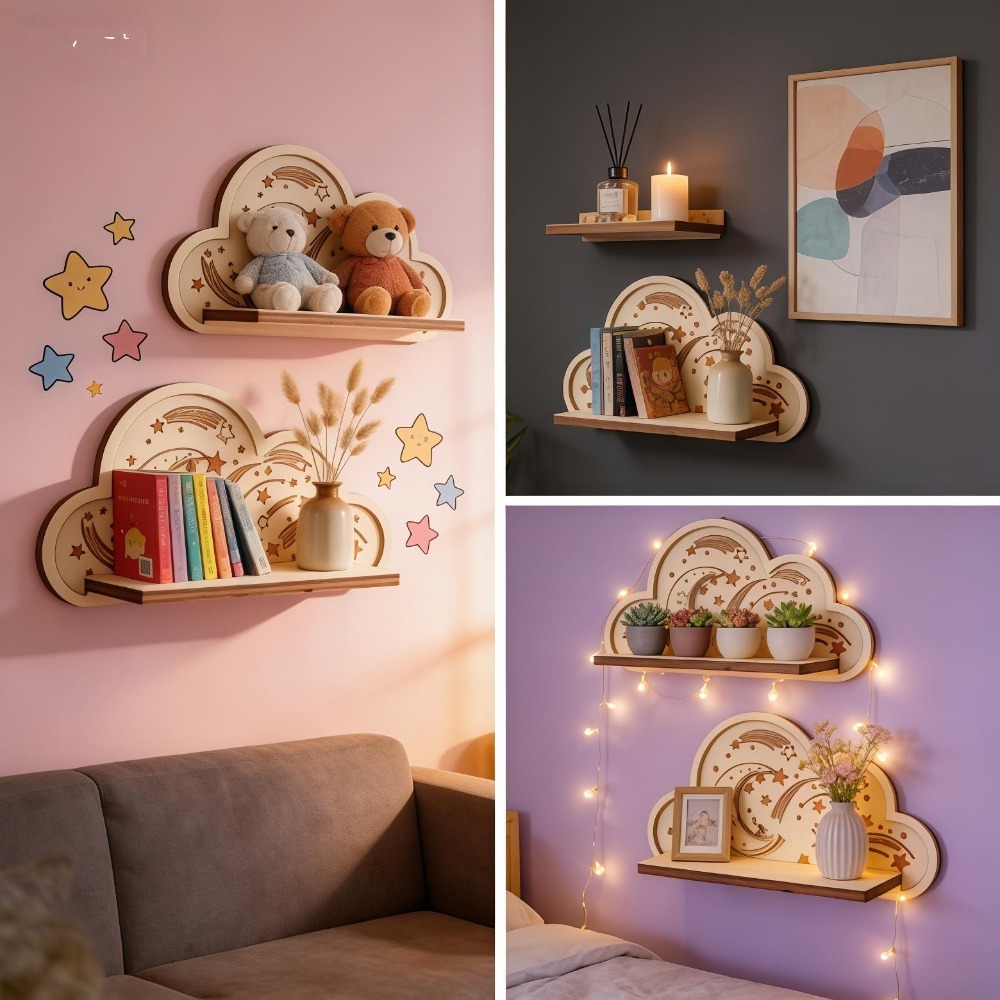 Étagère murale en bois en form - Baby Nursery Hooks avis et prix