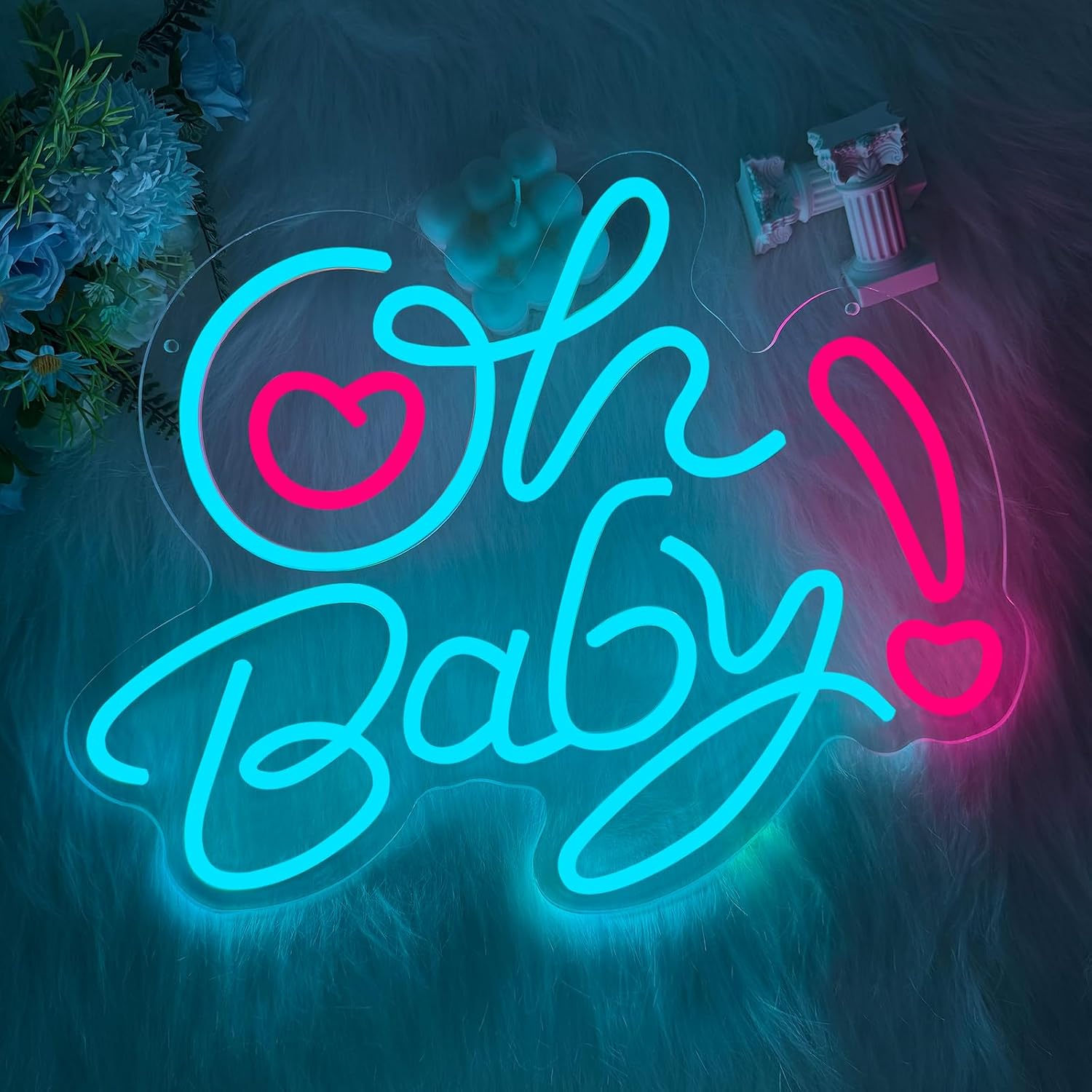 Panneau néon LED Oh Baby Heart - Baby Nursery Wall Lights avis et prix