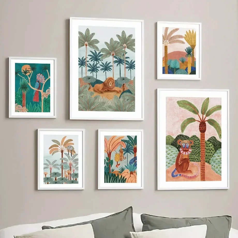 Peinture sur toile d'animaux d - Baby Nursery Tree avis et prix