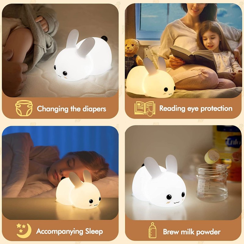 Lampe LED en Forme de Lapin en - Baby Nursery Night Light avis et prix