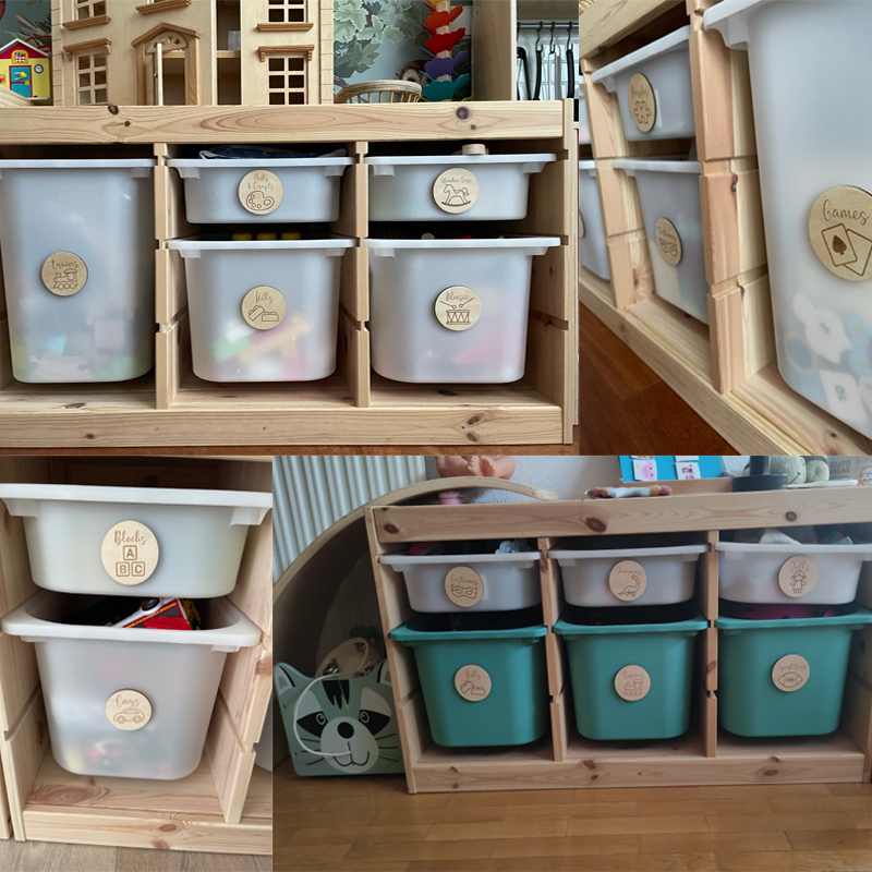 Étiquettes de rangement en boi - Baby Nursery Items avis et prix