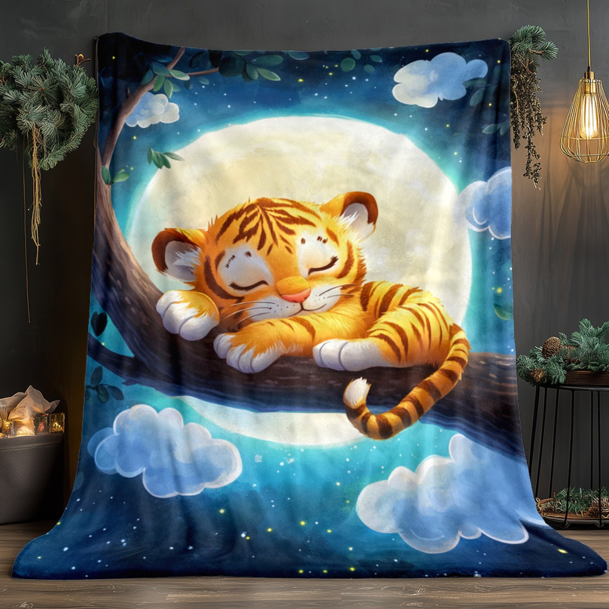 Couverture en flanelle, tigre  - Baby Nursery Tree avis et prix
