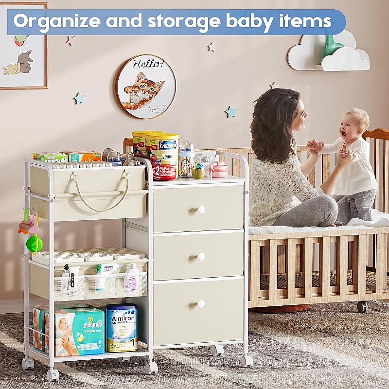 Chariot de rangement pour couc - Baby Nursery Drawers avis et prix