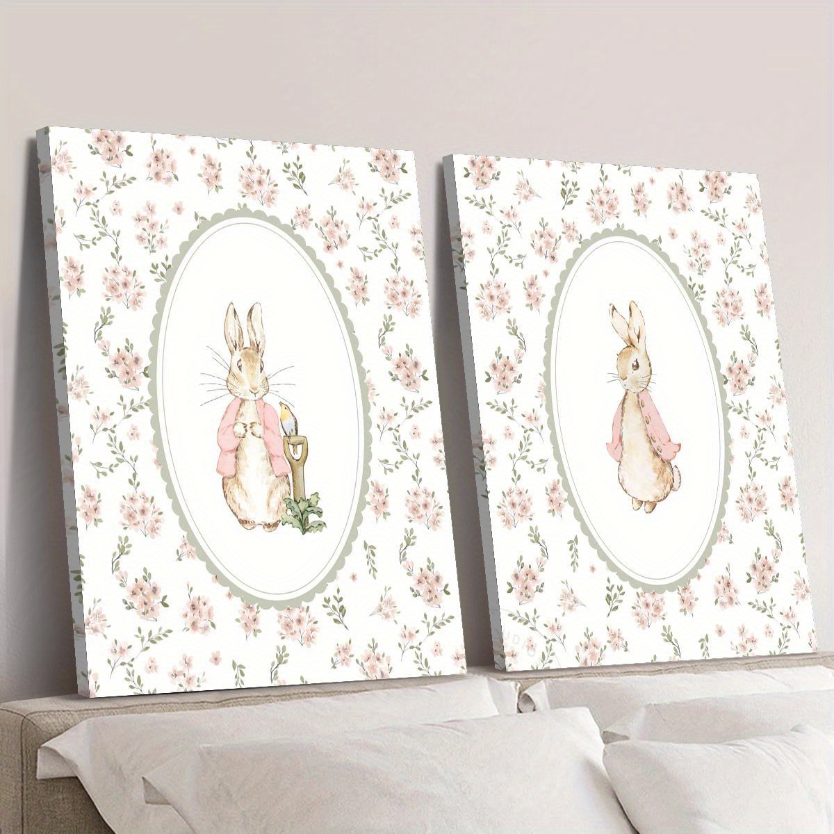 Lot de 2 tableaux sur toile ré - Baby Nursery Prints avis et prix