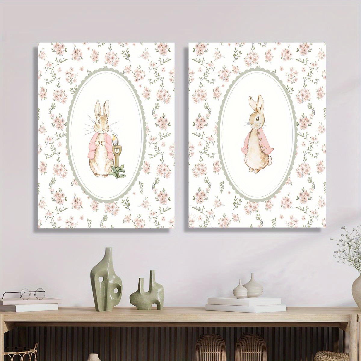 Lot de 2 tableaux sur toile ré - Baby Nursery Prints avis et prix