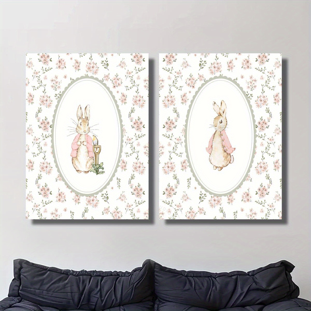 Lot de 2 tableaux sur toile ré - Baby Nursery Prints avis et prix