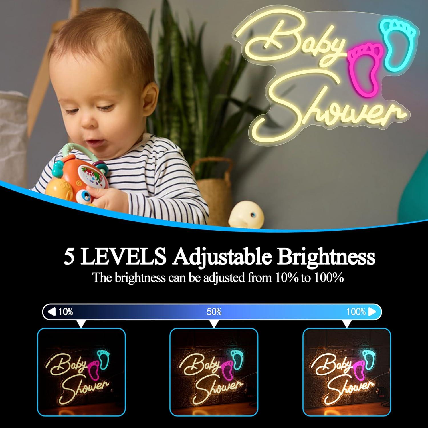 Enseigne néon LED USB à intens - Baby Nursery Wall Lights avis et prix