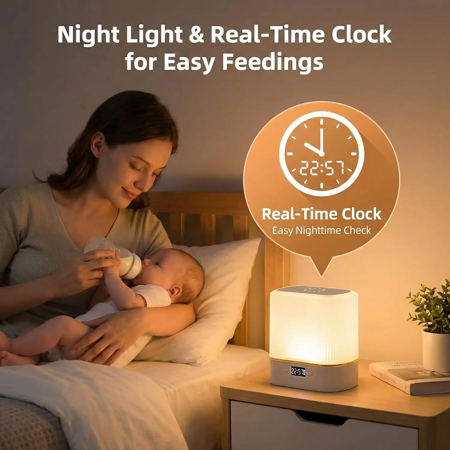 Lampe de chevet LED, veilleuse - Baby Nursery Night Light avis et prix