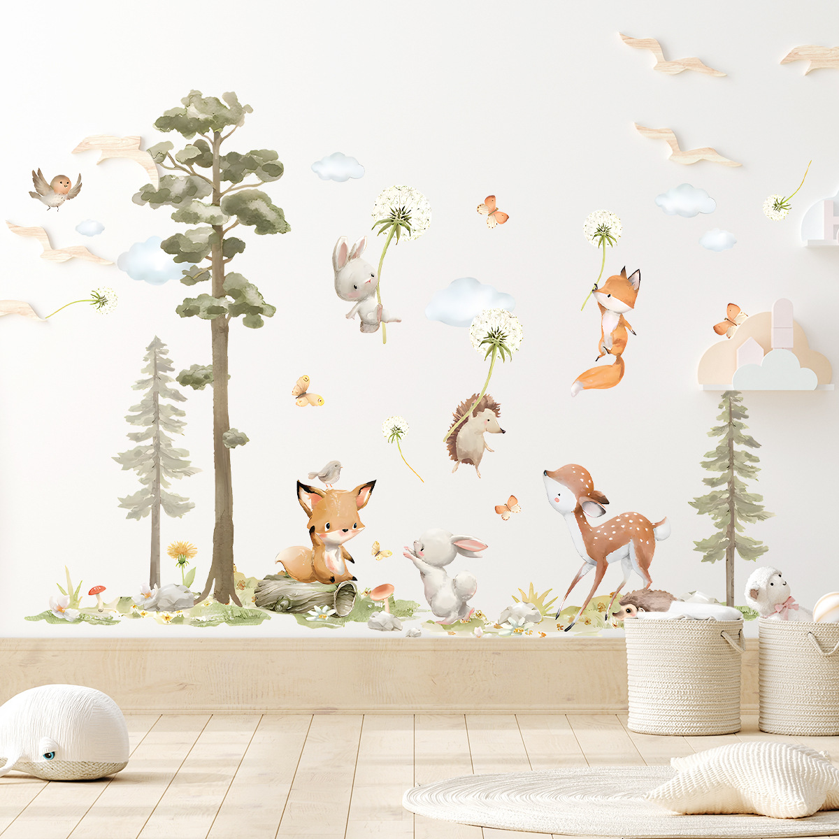 Autocollants muraux animaux de - Baby Nursery Tree avis et prix