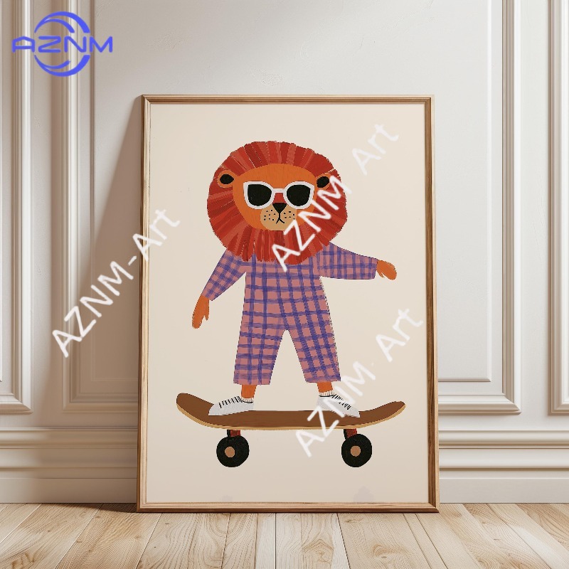 Affiche de skateboard amusante - Baby Nursery Items avis et prix