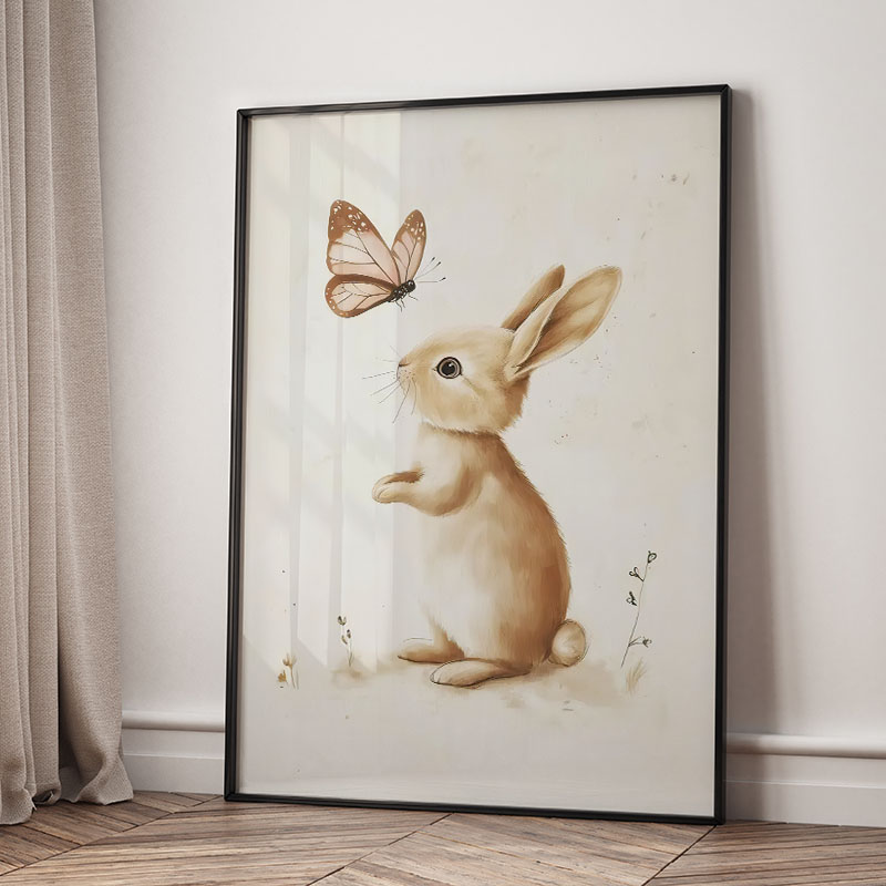 Affiches d'animaux (Ours, Lapi - Baby Nursery Prints avis et prix