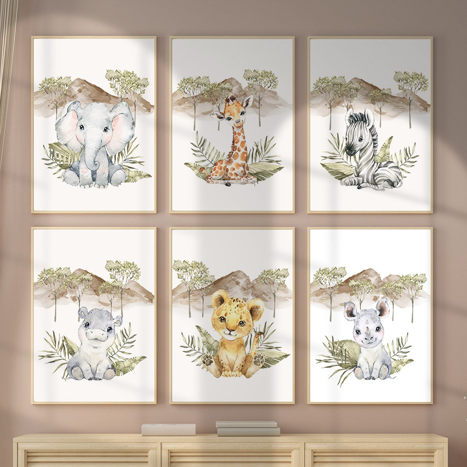 Affiches murales girafe, zèbre - Baby Nursery Tree avis et prix